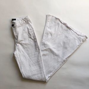 White High Rise Flare Bell Bottom Jeans